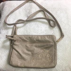 Tan crossbody bag